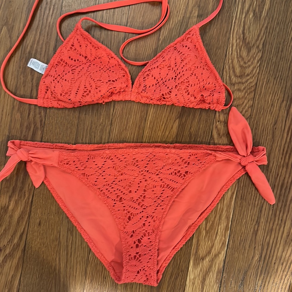Knit Triangle Top Bikini